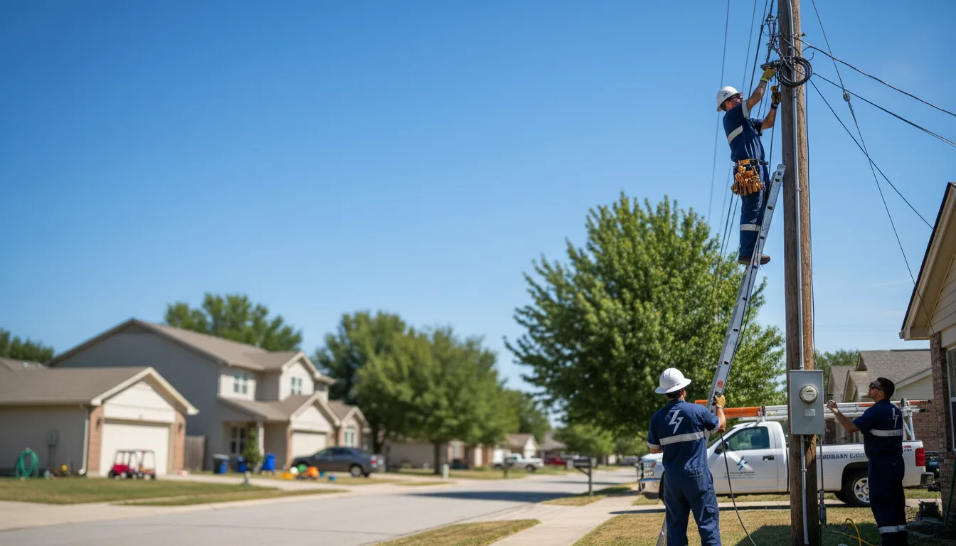 Residential electrician providing installation services in Versailles, KY